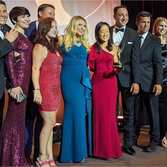 Teal formal, prom, evening dress - Picture 5 of 7